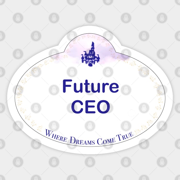 WDW Name Tag- Future CEO Sticker by SCarverDoodle